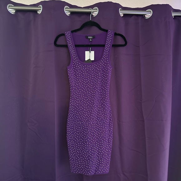 Bodycon dress purple size small - Picture 6 of 6